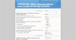 Desktop Screenshot of blog.oxidnation.be